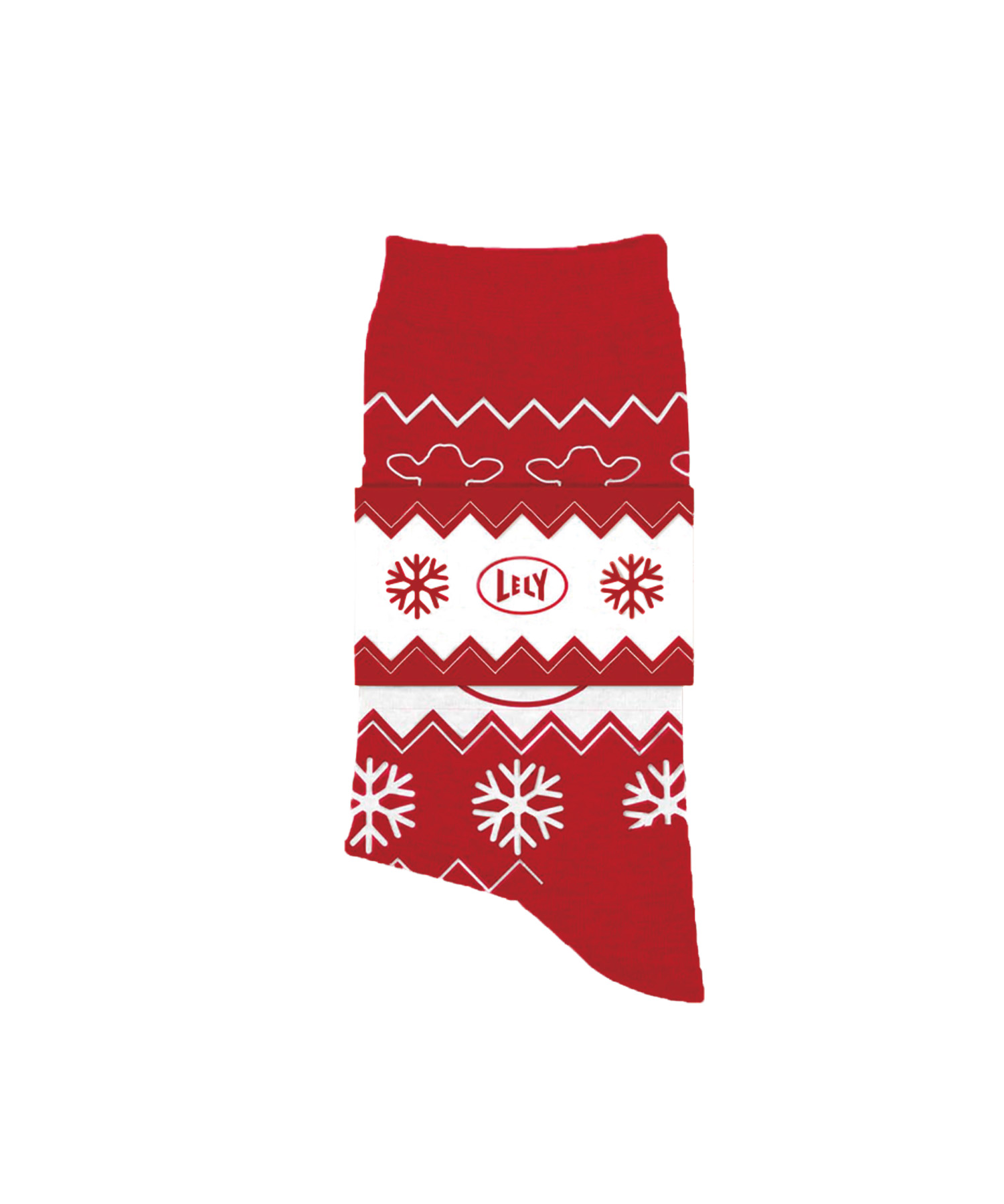 Lely dunkelrote Weihnachtssocken